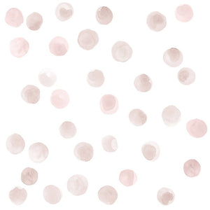 Muurstickers bolletjes aqua roze