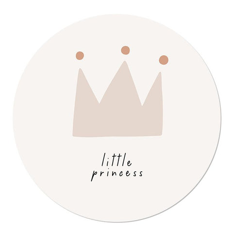 muurcirkel 'little princess ' 50cm
