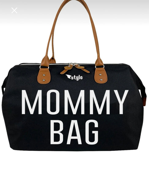 Mommy bag 'zwart'