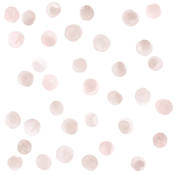 Muurstickers bolletjes aqua roze