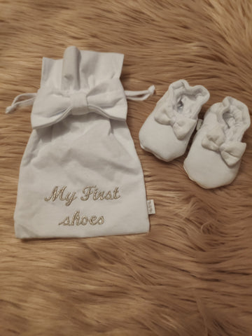 Babysokjes "my first shoes" wit