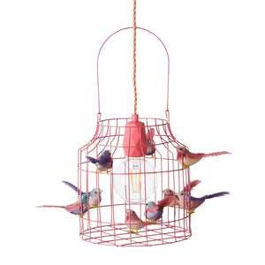 Hanglamp Vogeltjes roze 24cm