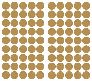 Muursticker Gold dots